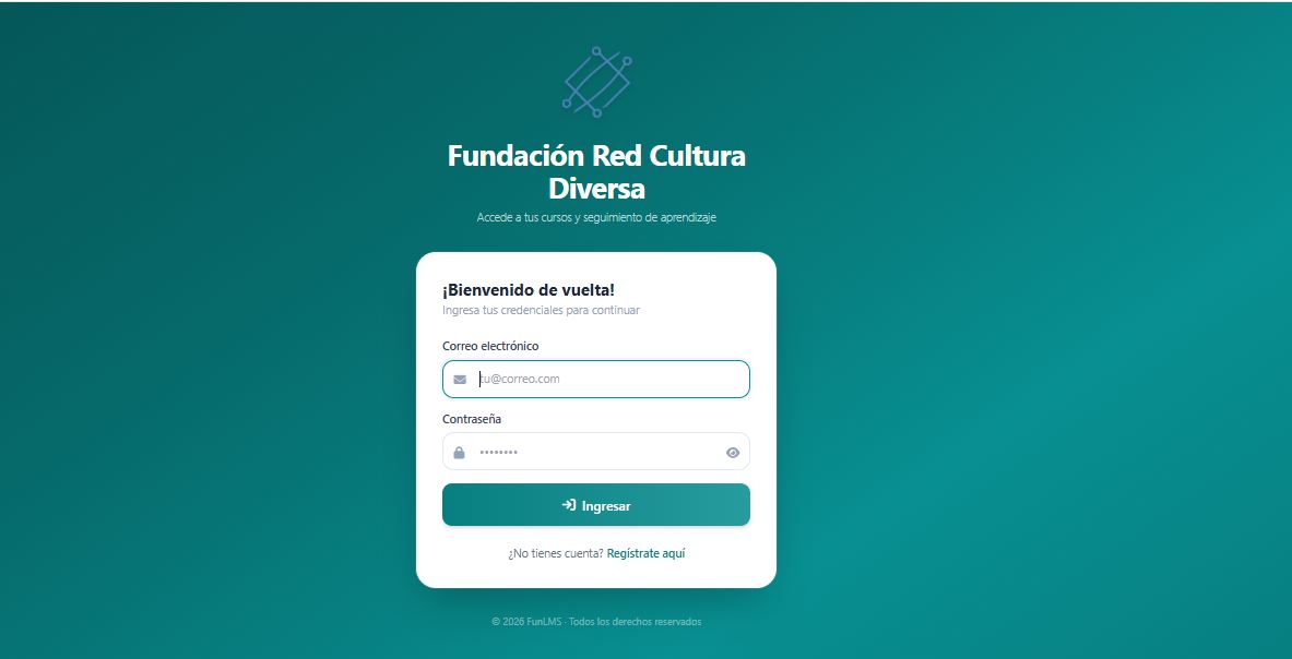 Acceso al campus de la Fundación Red Cultura Diversa