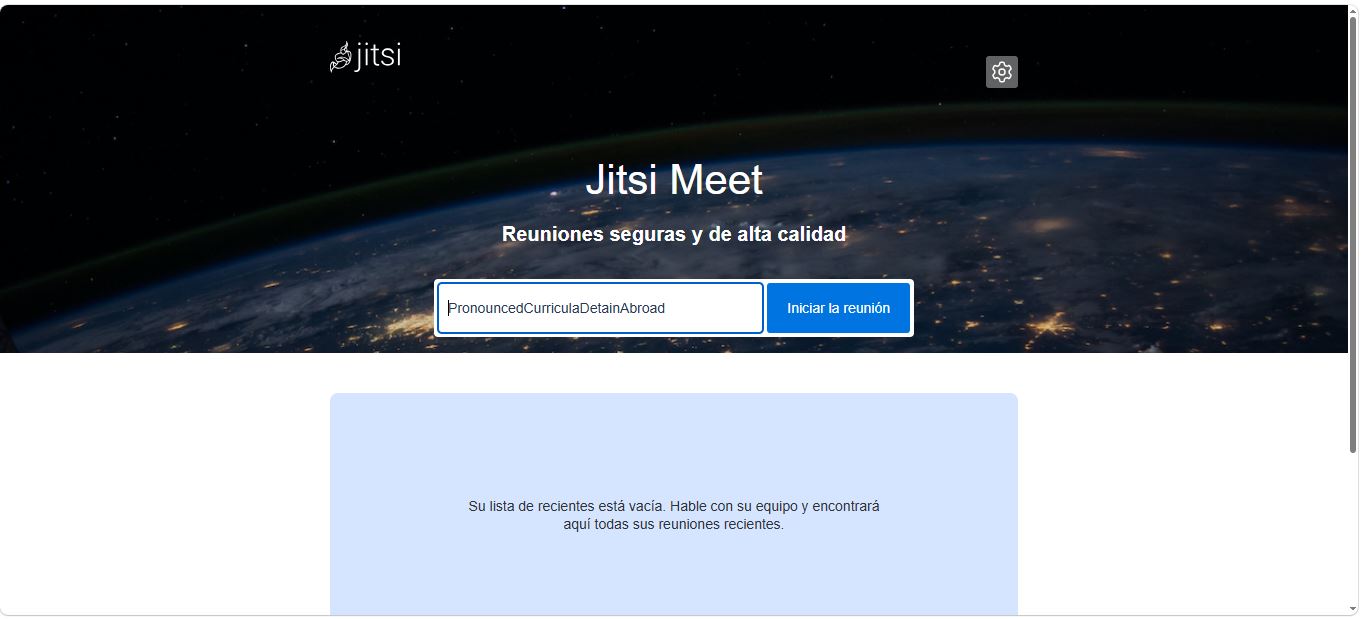 Aula virtual con Jitsi Meet